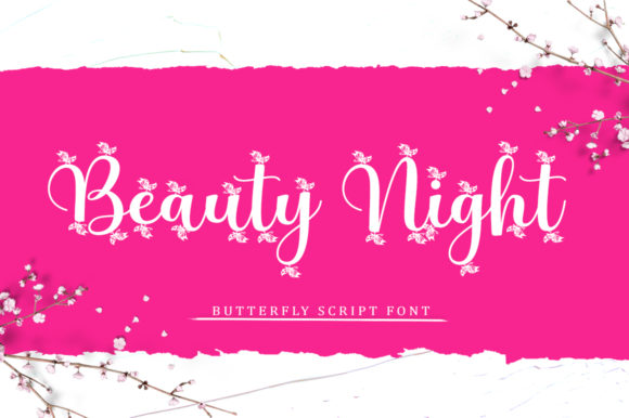 Beauty Night Font Poster 7