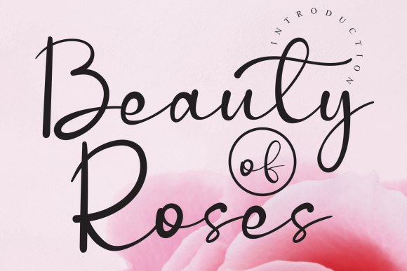 Beauty of Roses Font Poster 1