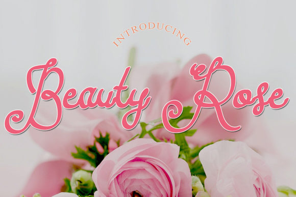 Beauty Rose Font Poster 1