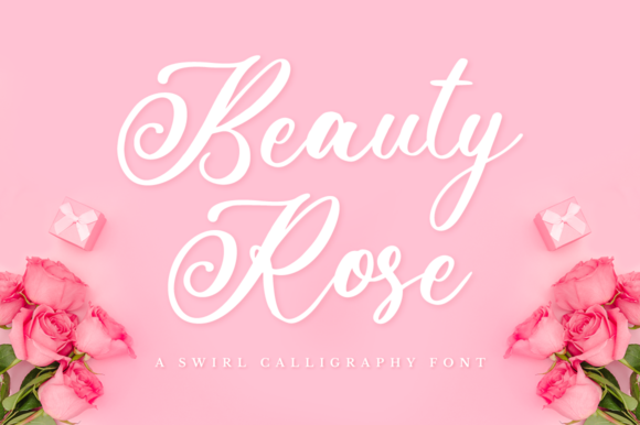 Beauty Rose Font Poster 1