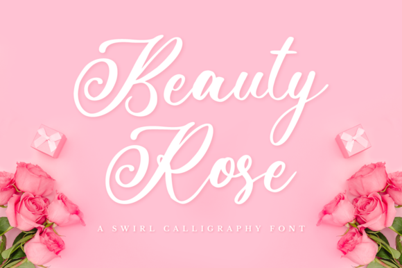 Beauty Rose Font Beauty Rose Font Poster 1