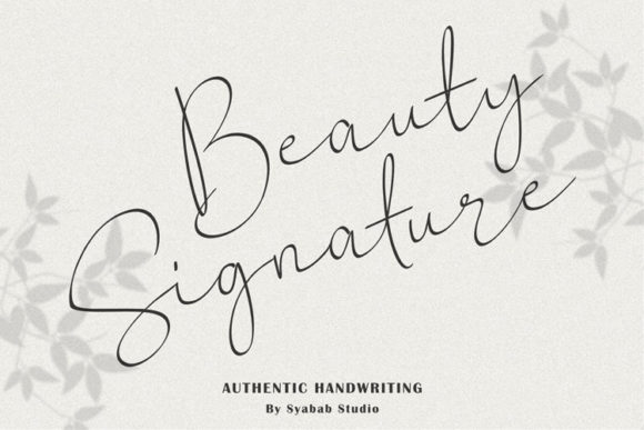 Beauty Signature Font