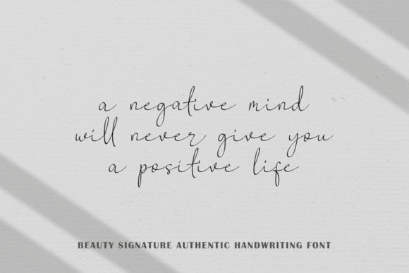 Beauty Signature Font Poster 3