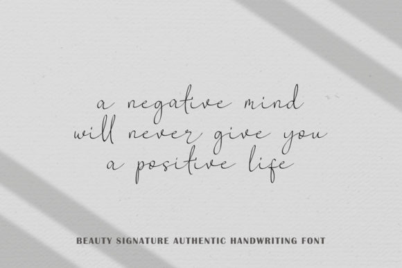 Beauty Signature Font Poster 3