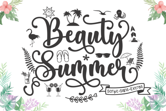 Beauty Summer Font Poster 1