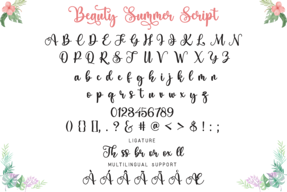 Beauty Summer Font Poster 14