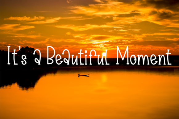 Beauty Sunset Font Poster 2