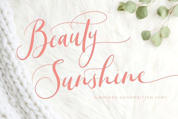Beauty Sunshine Font Poster 1