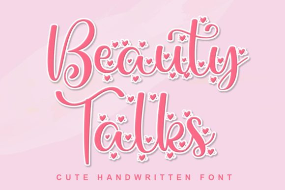 Beauty Talks Font Poster 1