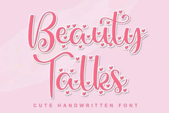 Beauty Talks Font Beauty Talks Font Poster 1