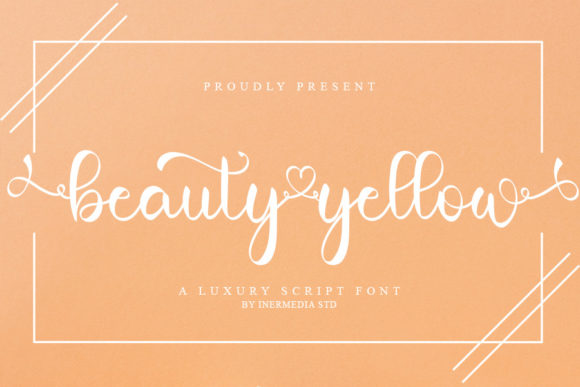 Beauty Yellow Font Poster 1