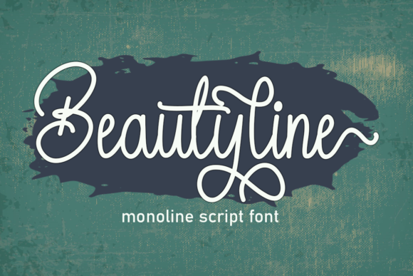 Beautyline Font Poster 1