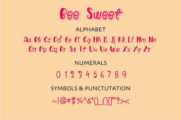 Bee Sweet Font Poster 2