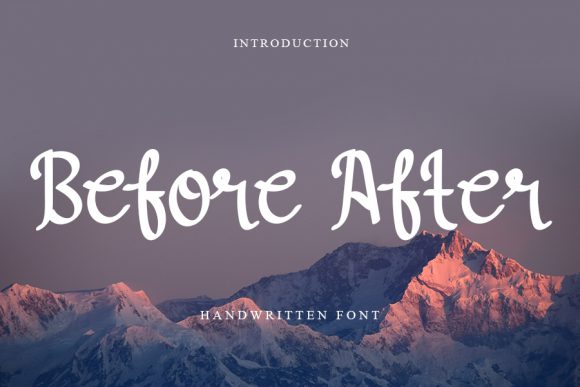 Before After Font
