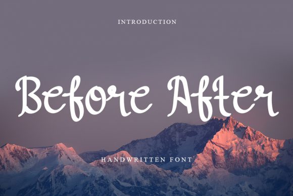 Before After Font Poster 1