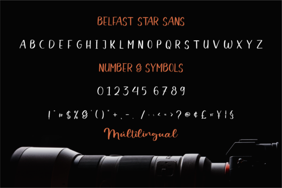 Belfast Star Font Poster 10