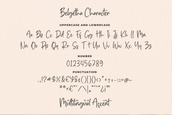 Belgetha Font Poster 7