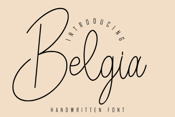 Belgia Font Poster 1