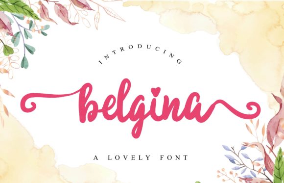 Belgina Font Poster 1