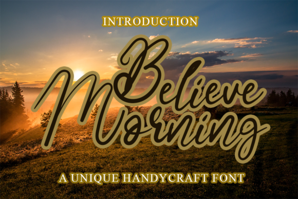 Believe Morning Font Poster 1