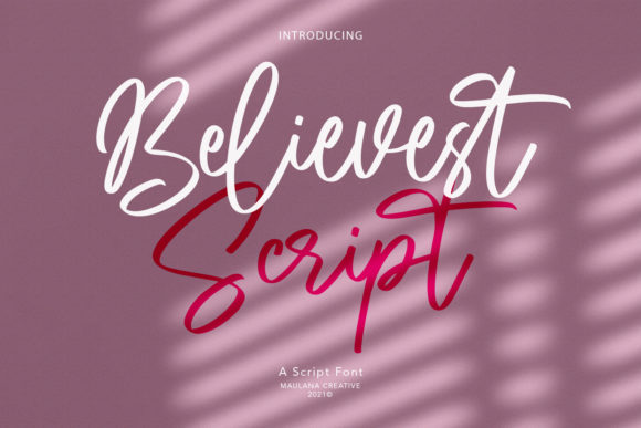 Believest Script Font Poster 1