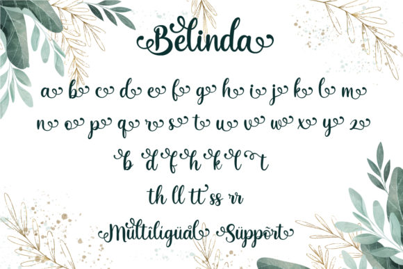 Belinda Font Poster 9