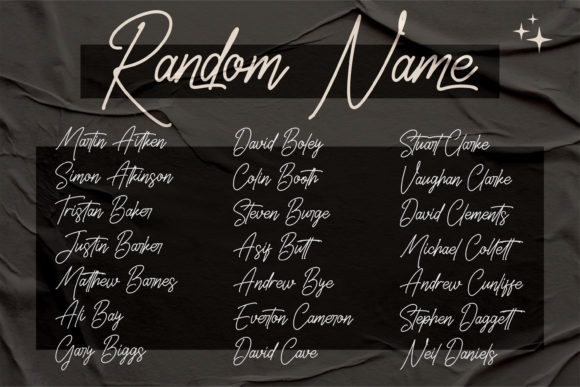 Belistaria Signature Font Poster 2