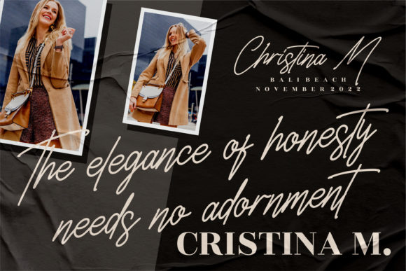 Belistaria Signature Font Poster 5