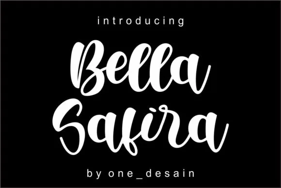 Bella Safira Font Bella Safira Font Poster 1