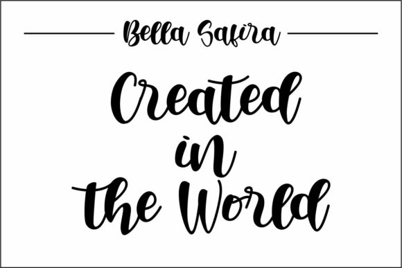 Bella Safira Font Poster 2