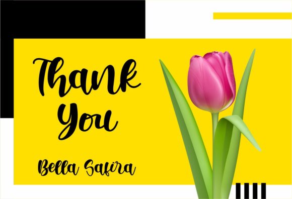 Bella Safira Font Poster 5