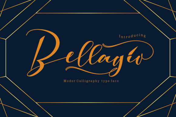 Bellagio Font Poster 1