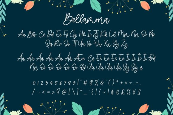 Bellamona Font Poster 9