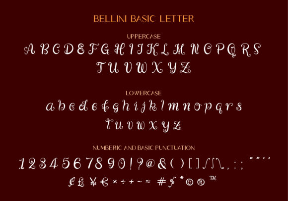 Bellini Font Poster 8