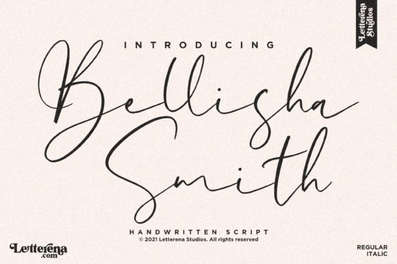 Bellisha Smith Font Poster 1