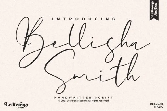 Bellisha Smith Font Bellisha Smith Font Poster 1