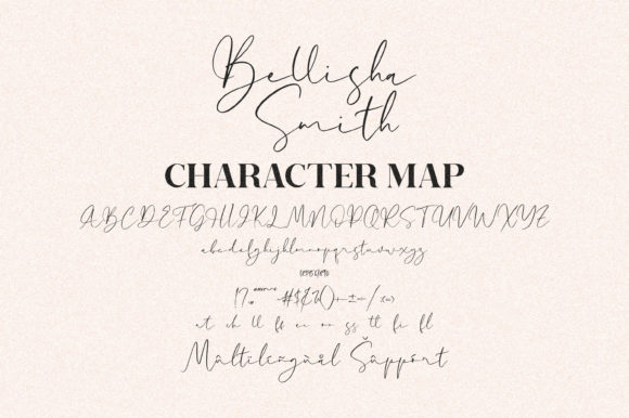 Bellisha Smith Font Poster 2