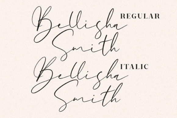 Bellisha Smith Font Poster 3