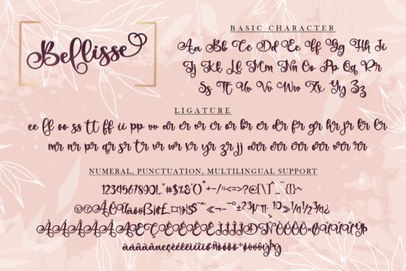 Bellissa Font Poster 8