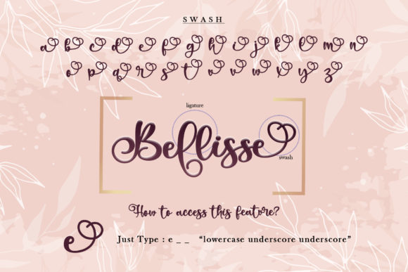 Bellissa Font Poster 9
