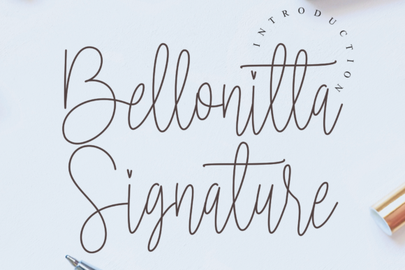 Bellonitta Signature Font Poster 1