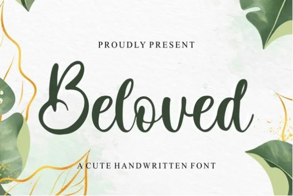 Beloved Font Beloved Font Poster 1