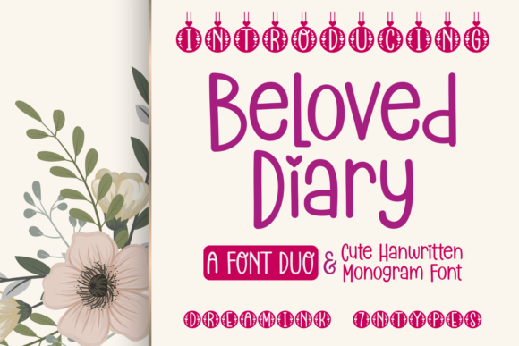 Beloved Diary Font Poster 1