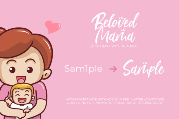 Beloved Mama Font Poster 5