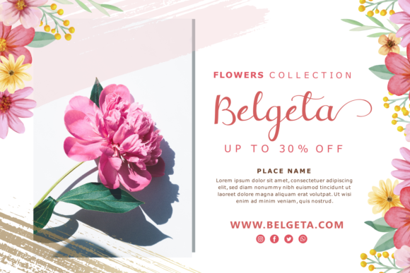 Belvina Font Poster 5