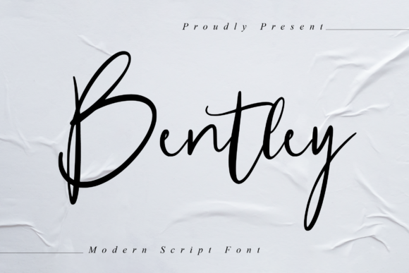 Bentley Font Poster 1