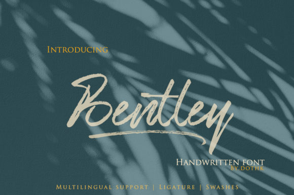 Bentley Script Font Poster 1