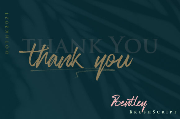 Bentley Script Font Poster 4