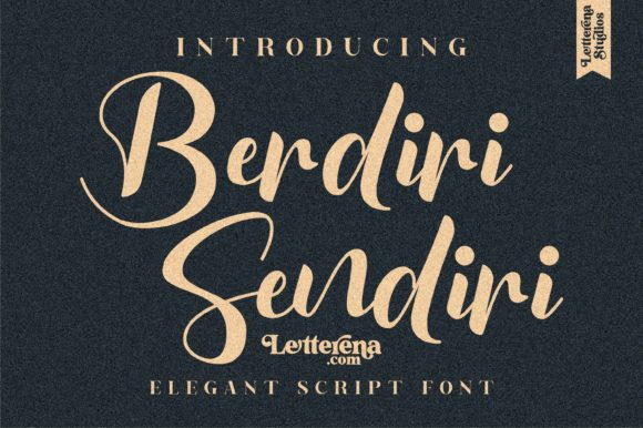 Berdiri Sendiri Font Poster 1