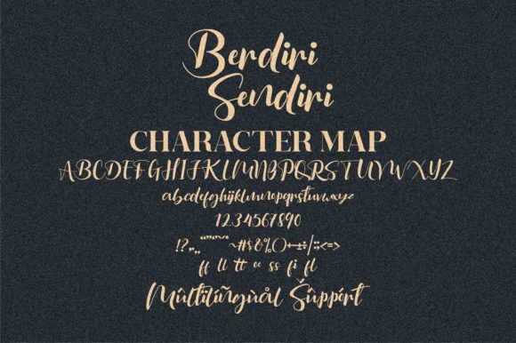 Berdiri Sendiri Font Poster 13